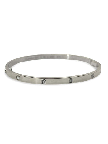 Bracelet Bracelet petit modèle Love Cartier or blanc et 10 diamants 58 Facettes 00056302