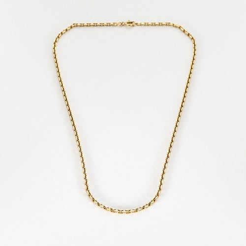 Collier Sautoir en or jaune à maille forçat 58 Facettes AUX1117