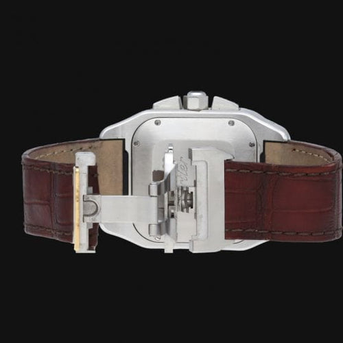 Montre Cartier Montre Santos 100 Xl Chronograph Or Jaune 18K / Acier 58 Facettes MT42457