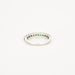 Bague Demi Alliance Grenats Tsavorites Or Blanc 58 Facettes