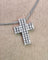 Collier ReCarlo - Collier Cross en or blanc 18k et diamants 0.50ct 58 Facettes