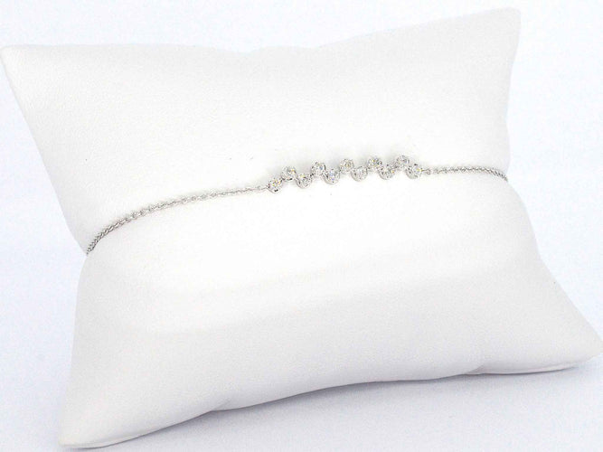 Bracelet Bracelet en or blanc avec diamants 58 Facettes 2360