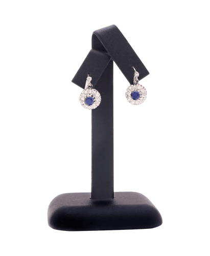 Boucles d'oreilles Boucles d'oreilles Charme d'Antan Or jaune 18K Saphir Diamant 58 Facettes BO220299/CHARMEDANTAN/PHOTO