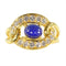 Bague 47 Bague de luxe vintage CARTIER avec saphir et diamants 58 Facettes 17342-0256
