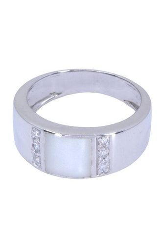 Bague 55 BAGUE NACRE ET DIAMANTS 58 Facettes 083081