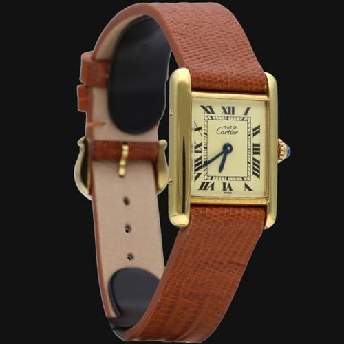 Montre Cartier Montre Must De Cartier Vermeil 58 Facettes MT44361