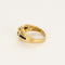 Bague 49 Bague en or jaune, saphir et diamants 58 Facettes SAI0750