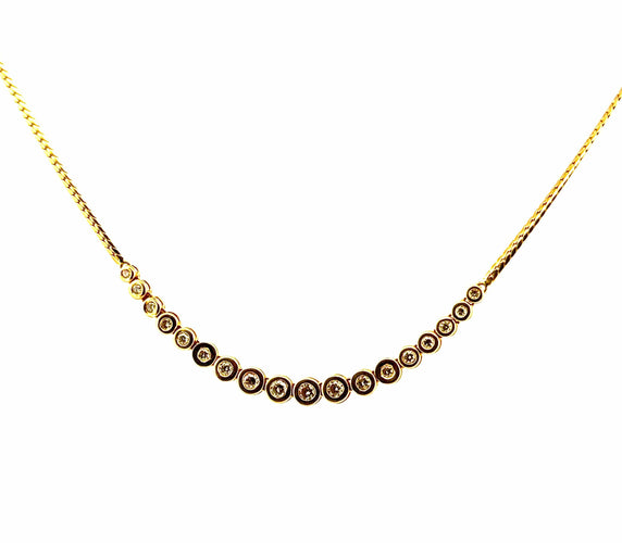 Collier Collier ras du cou en or jaune et diamants 58 Facettes