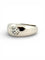 Bague 54 Bague jonc anglais signé Cartier en or blanc et diamant 58 Facettes