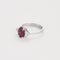 Bague 54 Bague en Or blanc rubis et diamants 58 Facettes LJ25-302
