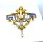 Broche Broche en or jaune 18 carats, ange, émail, diamants et perle. 58 Facettes AB557