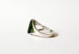 Bague 56 Bague or blanc 18k et Tourmaline verte 58 Facettes