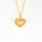 Collier Collier Cœur en or jaune et diamant 58 Facettes LP1141-LP1142
