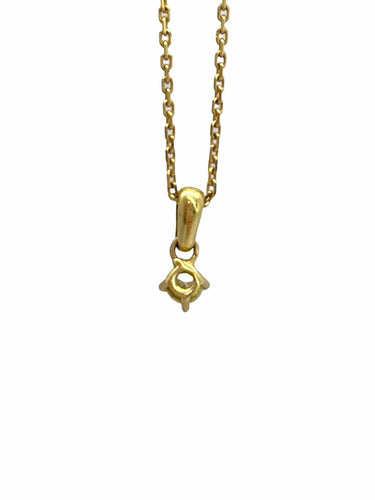 Collier Collier or jaune et diamant 0,10 ct 58 Facettes 1247