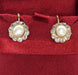 Boucles d'oreilles Boucles d'oreilles en or jaune, diamants et perles de la période victorienne 58 Facettes