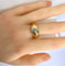 Bague 58 Bague jonc en or jaune et diamants 58 Facettes AB590bis