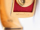 Bracelet bracelet HERMES jonc en cuir rouge et metal dore red  en 58 Facettes 272251