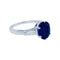 Bague 52 Bague saphir, platine et diamants. 58 Facettes 32357