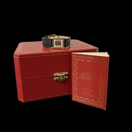 Montre Cartier Montre Tank Vermeil 58 Facettes MT44306