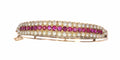 Bracelet Bijoux de la Grande Époque : Bracelet jonc victorien en rubis 58 Facettes 21273-0594