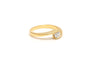 Bague 52 Bague contemporaine en or jaune sertie d'un diamant 58 Facettes 22350