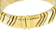 Bracelet italien manchette or jaune et or blanc avec diamants