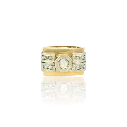 Bague 51.5 Bague Tank en diamant vers 1940 58 Facettes