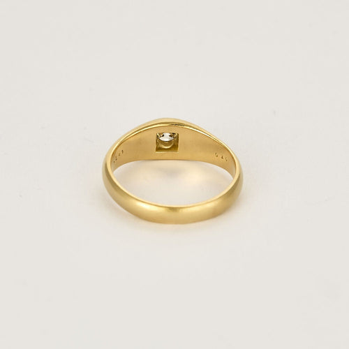 Bague 57 Bague en Or jaune 18k Diamant 58 Facettes SQU33412