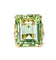 Bague en or jaune et béryl vert 20 carats