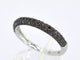 Bague 54 Bague en or blanc avec diamants noirs taille brillant 58 Facettes 2225