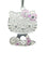 Collier Collier Hello Kitty – Or blanc 18K – 6.1g – Diamants & Saphir rose 1ct 58 Facettes
