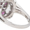 Bague 52 Bague Fleur Or blanc Rubis, Diamant 58 Facettes 3263779CN