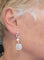 Boucles d'oreilles Boucles d'oreilles contemporaines or blanc, serties de Diamants 58 Facettes