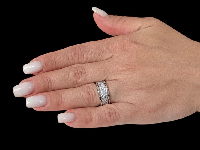 Bague Splend'Oro or blanc diamants