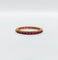 Bague 50.5 Alliance américaine or jaune petits rubis ronds (circa 1950) art deco éternité 58 Facettes A05472