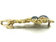 GILBERT ALBERT. Pendentif/broche or jaune, saphirs et diamants