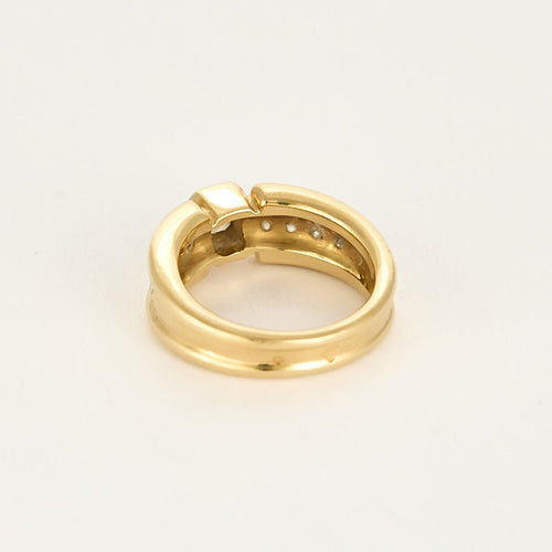 Bague 53 Bague type solitaire en or jaune et diamants 58 Facettes AUX1402