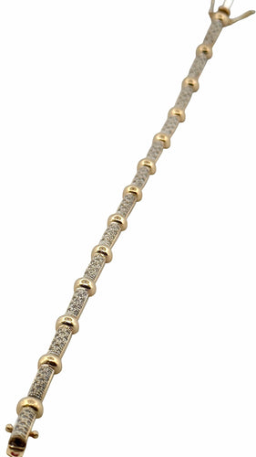 Bracelet Bracelet vintage en or jaune et diamants 58 Facettes