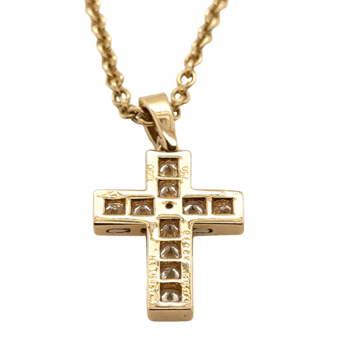 Pendentif Cartier - Pendentif Croix avec diamants 58 Facettes 1.0000392/1