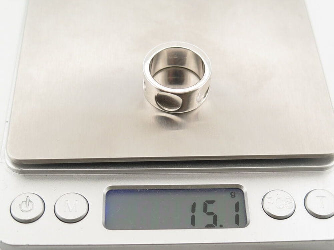 Bague 49 bague LOUIS VUITTON clous creux gm or blanc 18k & diamants 58 Facettes 267036