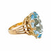 Bague 54 Bague or jaune aigue-marine 18ct 58 Facettes