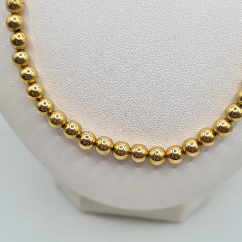 Collier Collier boules or jaune 18 carats 58 Facettes