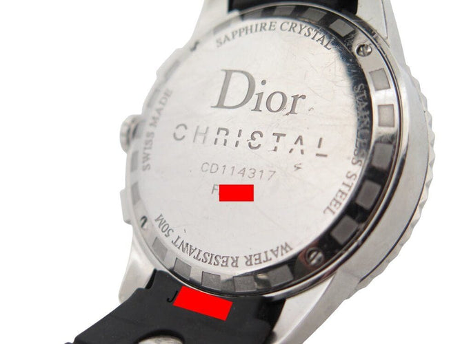Montre montre CHRISTIAN DIOR cristal cd114317 chronographe 38m acier quartz 58 Facettes 268088