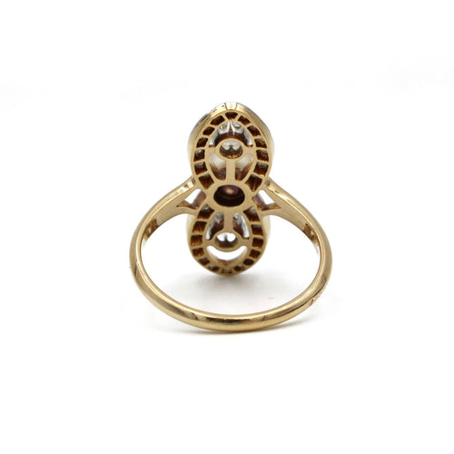 Bague 56 Bague XIXème - Or, perle et diamants 58 Facettes 1187