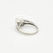 Bague 54 Bague en or blanc, perle blanche de culture et diamants 58 Facettes DAX0008