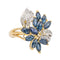 Bague 54 Bague Or jaune, Or blanc Saphir, Diamant 58 Facettes 2713693CN