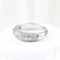 Bague 52 Bague en or blanc 18 carats pavée de diamants 58 Facettes VV1-C