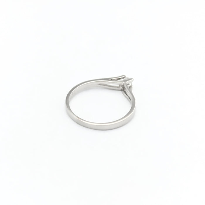 Bague 54 Solitaire en or blanc et diamant 58 Facettes 31070