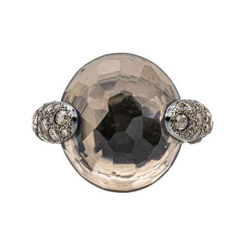 Bague 51 Pomellato Bague Cocktail Tango Or rose Quartz, Diamant 58 Facettes 3230375CN