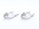 Boucles d'oreilles Boucles d'oreilles en or blanc avec diamants 58 Facettes 2280